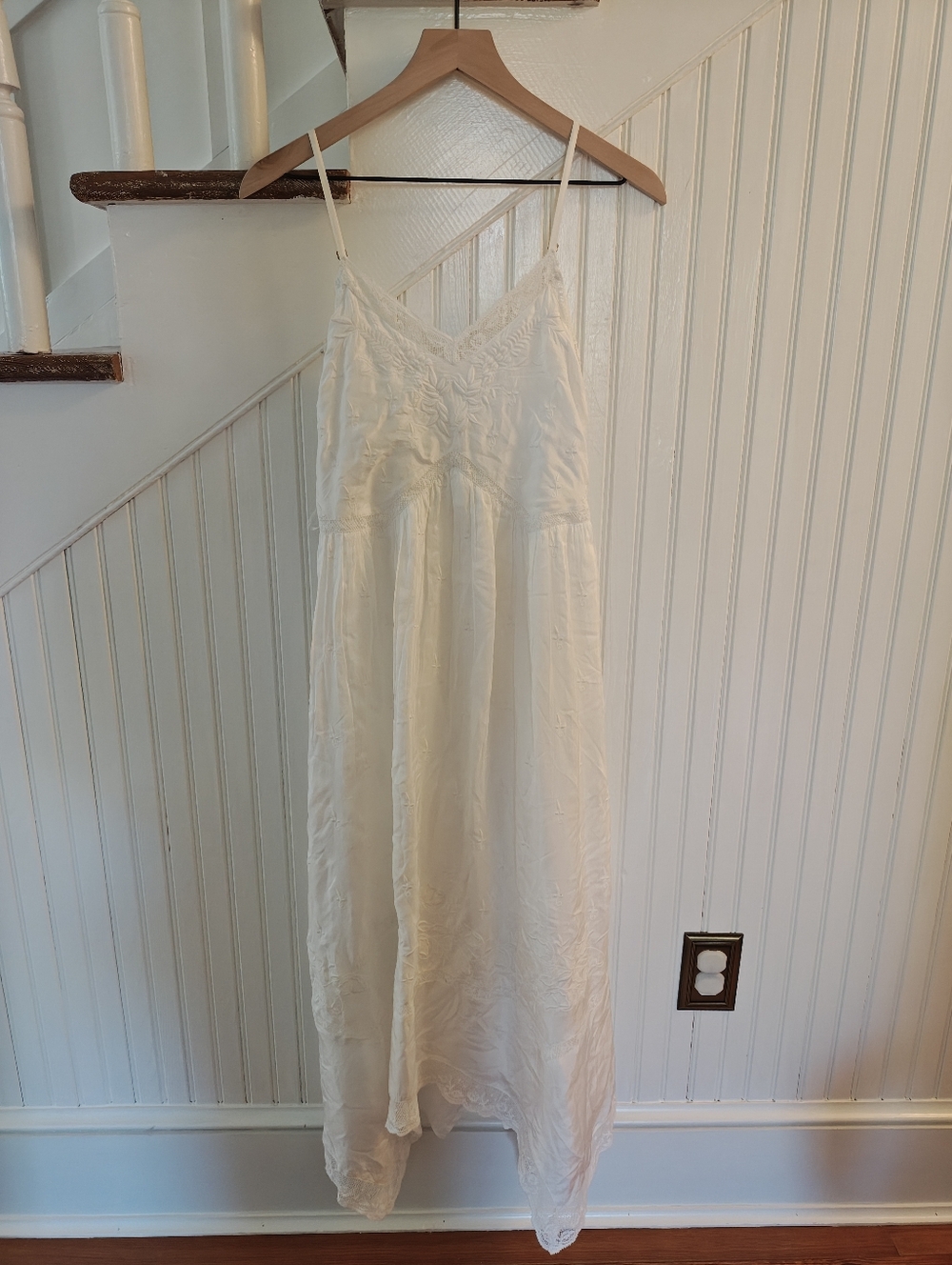 Loveshackfancy White Handkerchief Dress